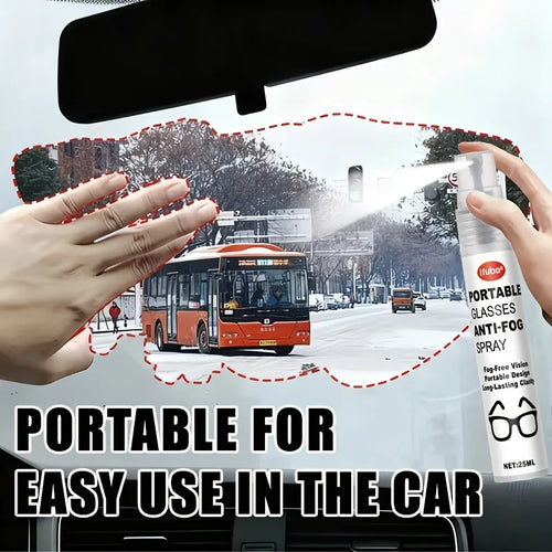30ml Nano Anti-Fog Spray: Scratch/Fingerprint-Proof for Sports Eyewear, Winter Temperature Adaptable