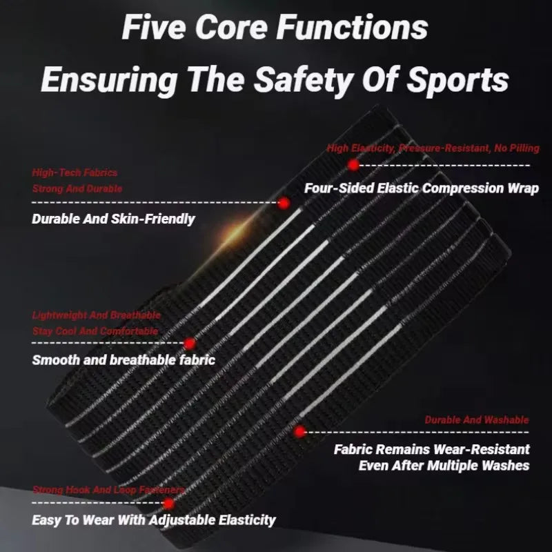 Adjustable Elastic Bandage Hand Sport Wristband Gym Support Wrist Brace Wrap Carpal Tunnel Sports Fitness Bracers Strap Stretchy