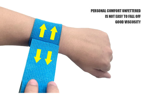 3/6/12/24/30Pcs White First Aid Self Adhesive Cohesive Elasticity Bandages Sports Tape for Wrist Ankle Sprains & Swelling