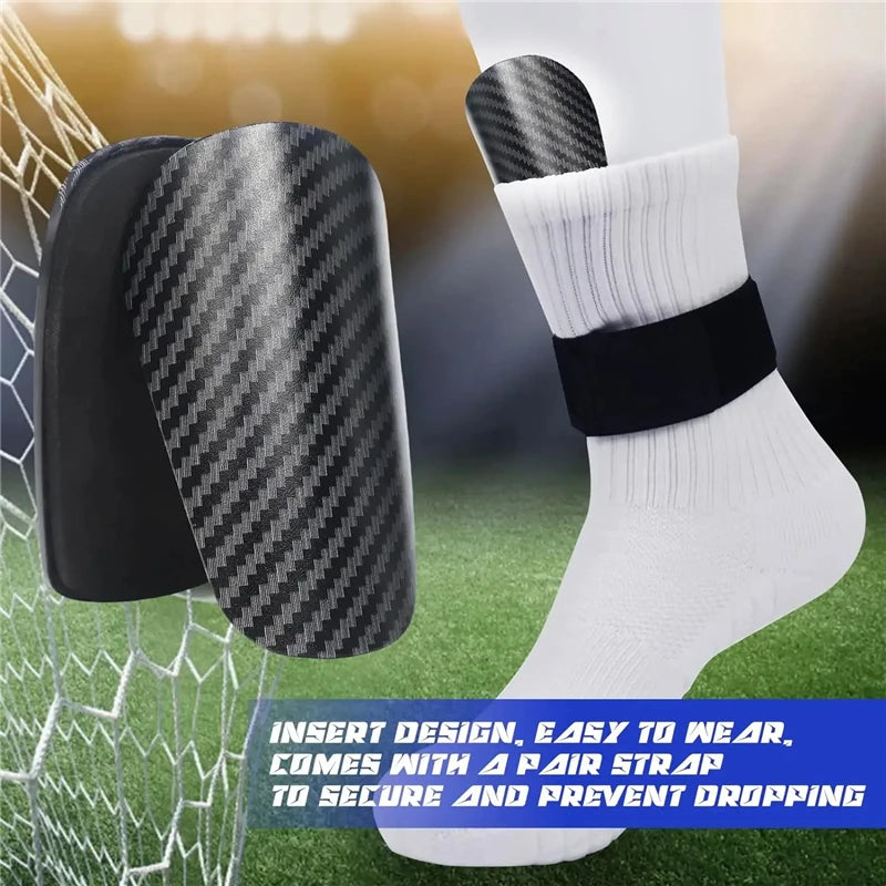 2Pcs Lightweight Mini Soccer Shin Guards for Teenagers and Adults Breathable Football Leg Protective Gear