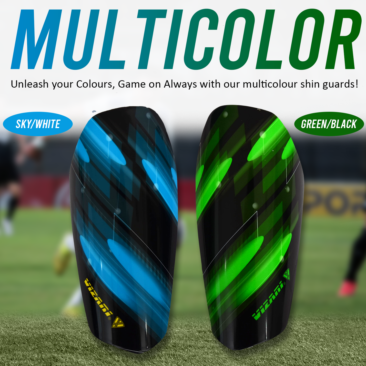 Salinas Soccer Shin Guard with Pocketed Sleeve-Green/Black - Vizari Sports