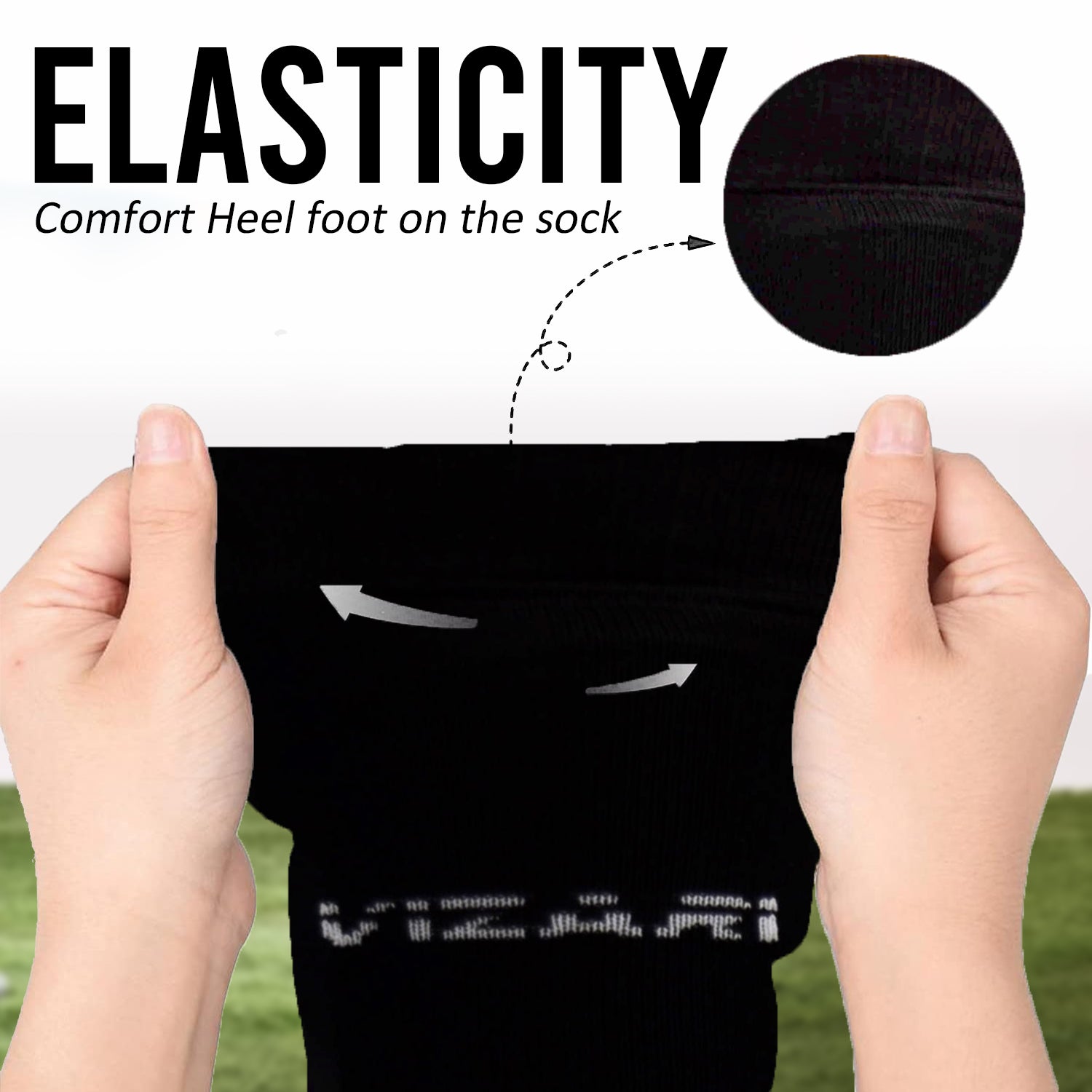 Vizari Shin-guard W/ Sock – Black