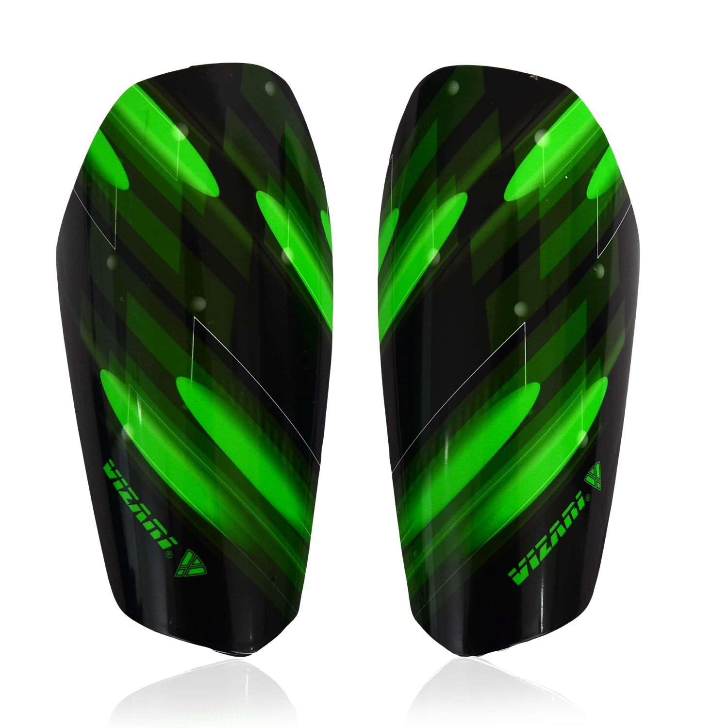 Salinas Soccer Shin Guard with Pocketed Sleeve-Green/Black - Vizari Sports