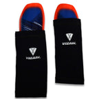 Aptos Soccer Shin Guard with Sleeve-Royal/White - Vizari Sports
