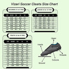 Boca Firm Ground Soccer Cleats - Blue/Black - Vizari Sports