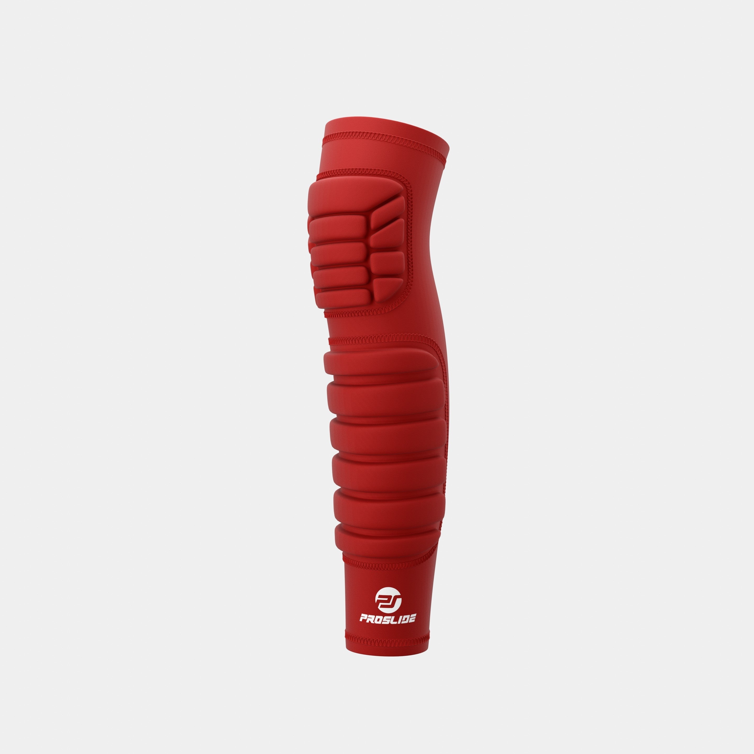 ProSlide EXTRA Padded Compression Shin and Knee Sleeve - Red