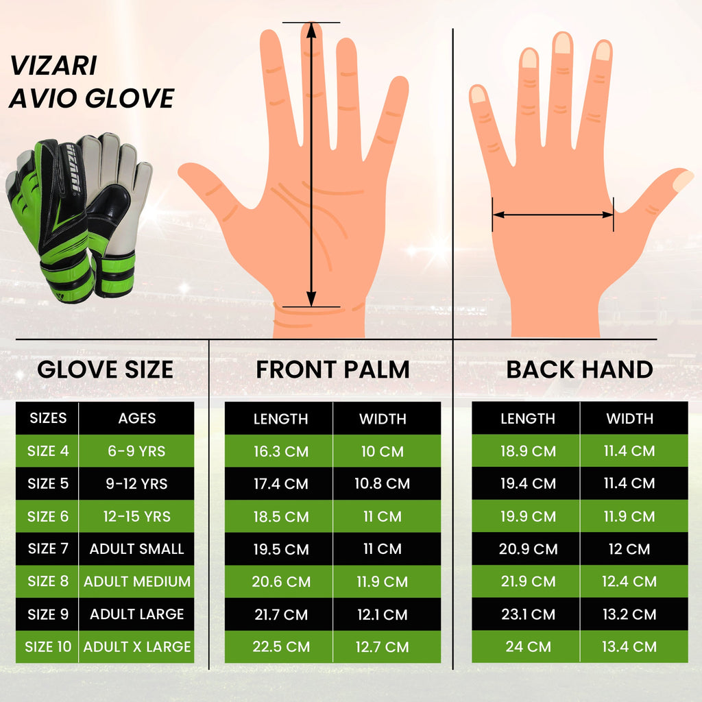 Vizari Avio F.P. Goalkeeping Glove – Blue/Green
