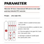 Enlee 3D Bicycle Sticker MtTB PVC Anti-Scratch Waterproof No Yellowing Protective Film Bicycle Frame Protector Accessories TM01