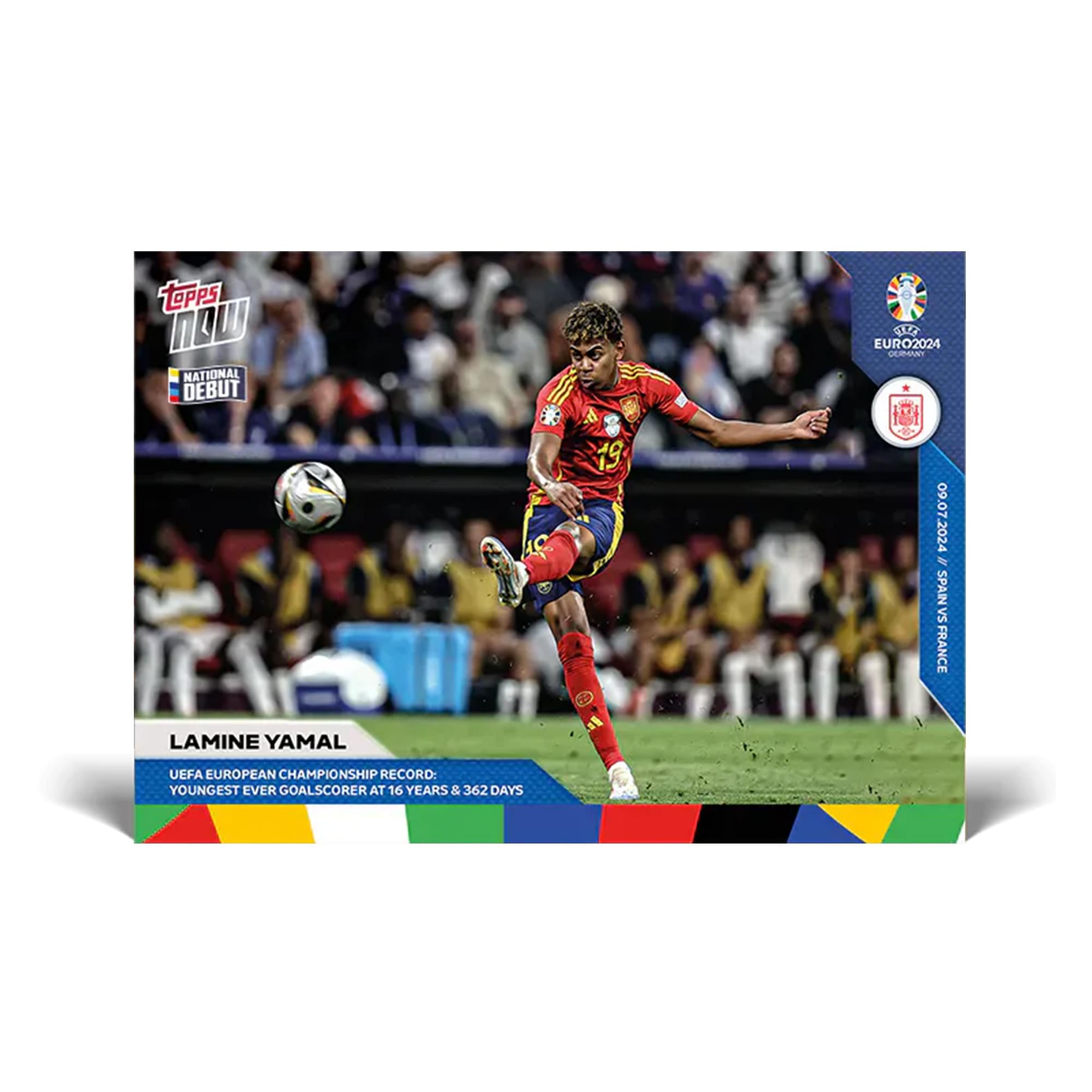 Uefa 2024 Topps Now Trading Card 54 | Lamine Yamal
