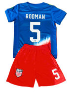 Trinity Rodman USA Kids Soccer Jersey Set - Toddler & Youth Sizing
