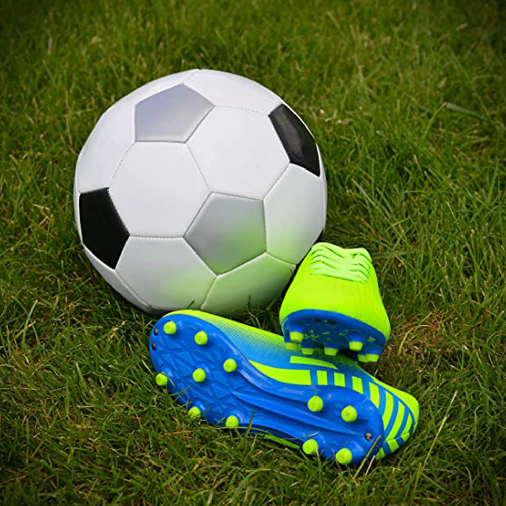 Santos JR. Firm Ground Soccer Shoes -Green/Blue - Vizari Sports