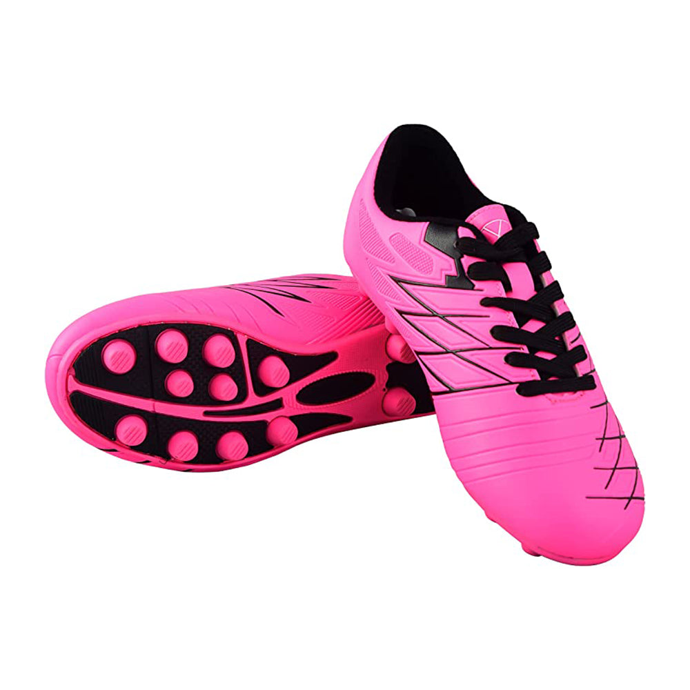 Vizari Boca Youth Firm Ground Soccer Cleats – Pink/Black
