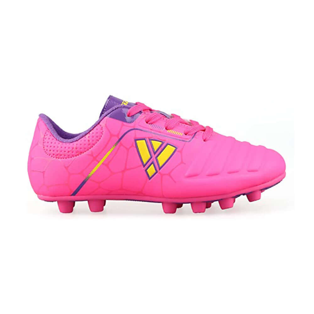 Vizari Catalina Junior Firm Ground Soccer Cleats – Pink/Purple/Yellow