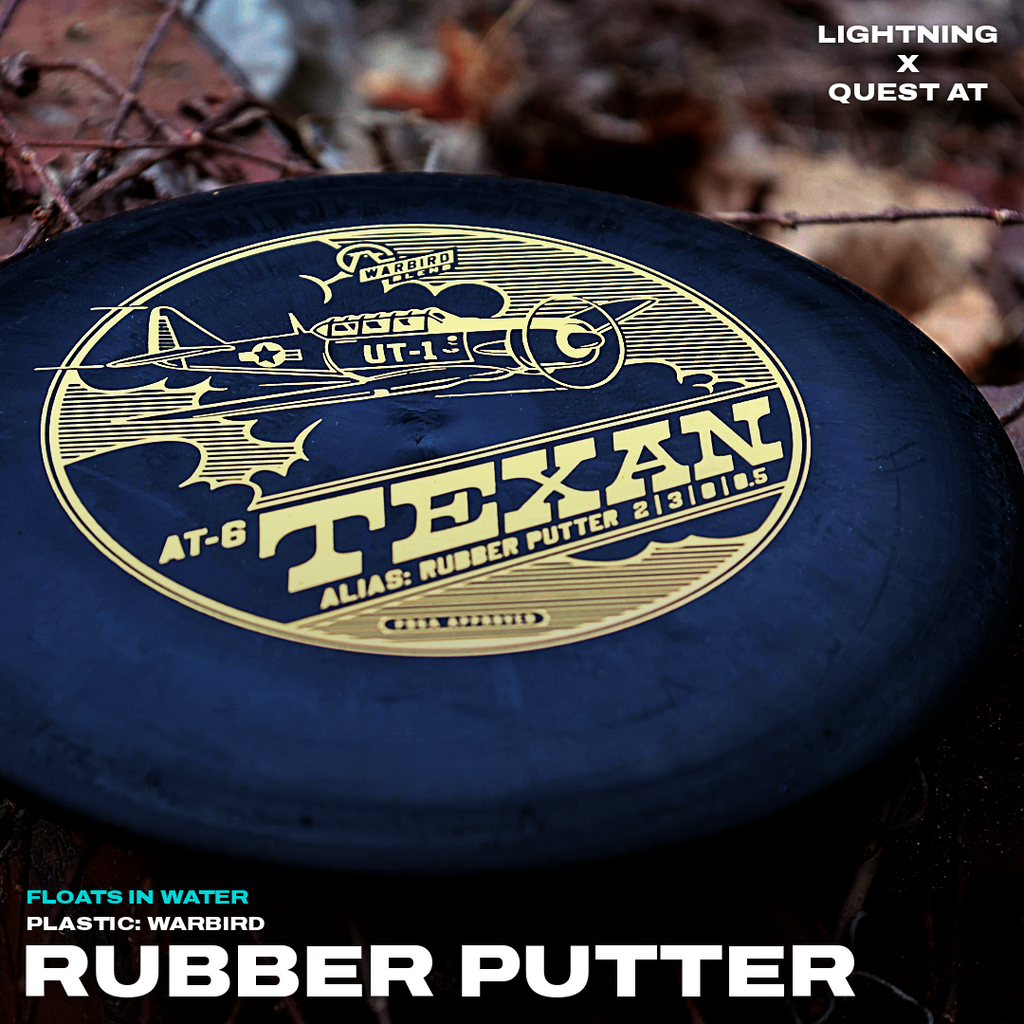 Lightning Warbird AT-6 Rubber Putter Golf Disc