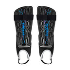 Zodiac Soccer Shin Guard with Detachable Ankle Protection-Black - Vizari Sports