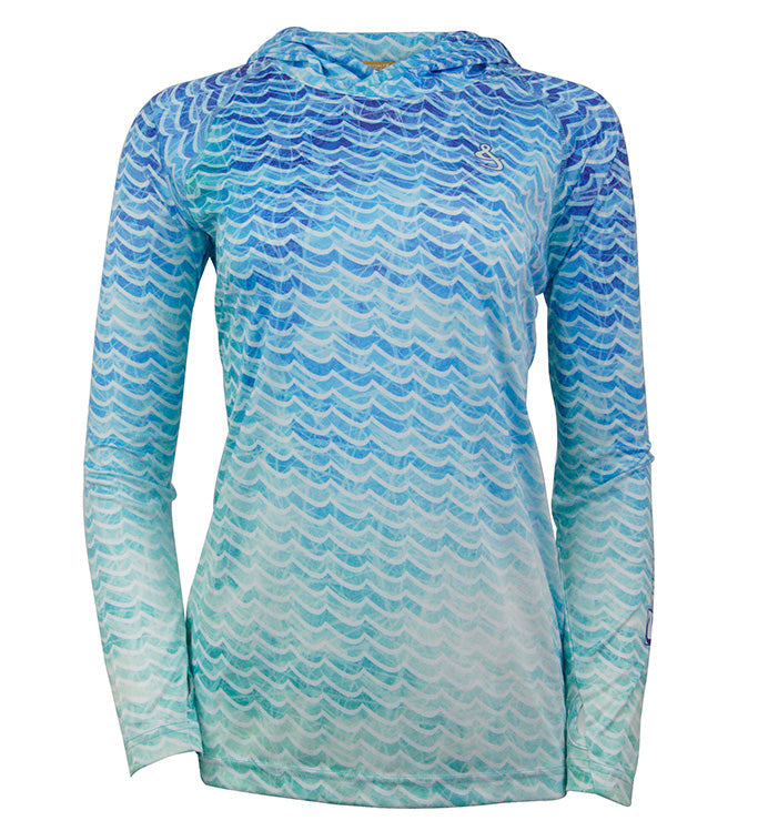 Women's Waves L/S UV Fishing Hoodie