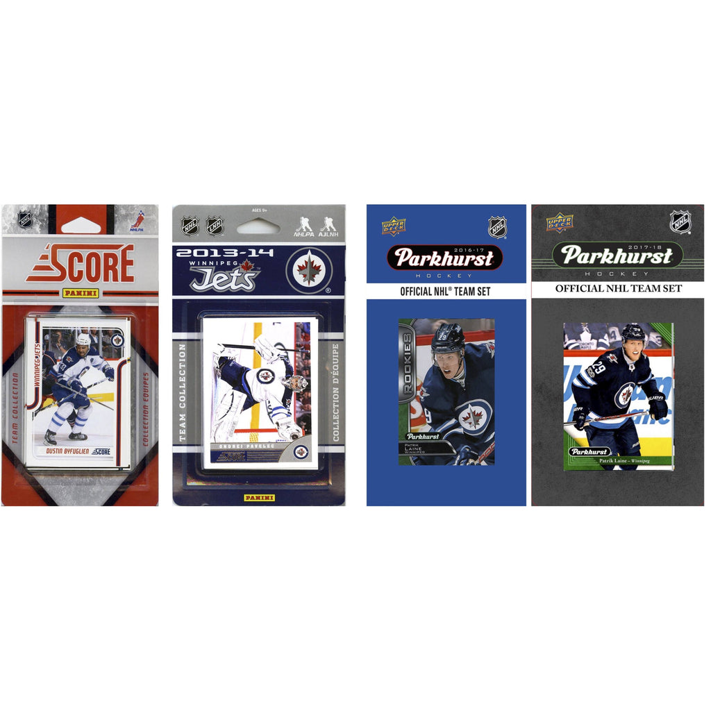 Nhl Winnipeg Jets 4 Different Licensed Trading Card Team Sets