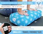 Organic Cotton Travel Size Yoga Bolster Set