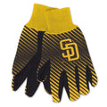 San Diego Padres Gloves Two Tone Style Adult Size