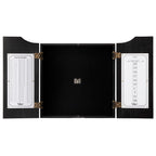Viper Hudson Dartboard Cabinet Black And Slash Sisal Dartboard