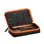 Casemaster Plazma Dart Case Black With Orange Zipper