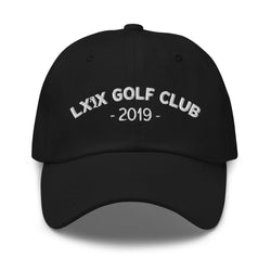 Arch Logo Dad Hat — Low-Profile Cotton Golf Cap (White Logo)