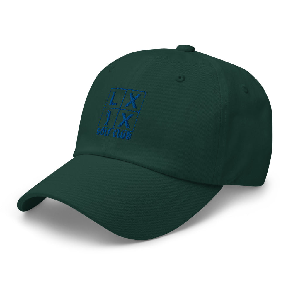 Four Box Logo Dad Hat - Blue Logo