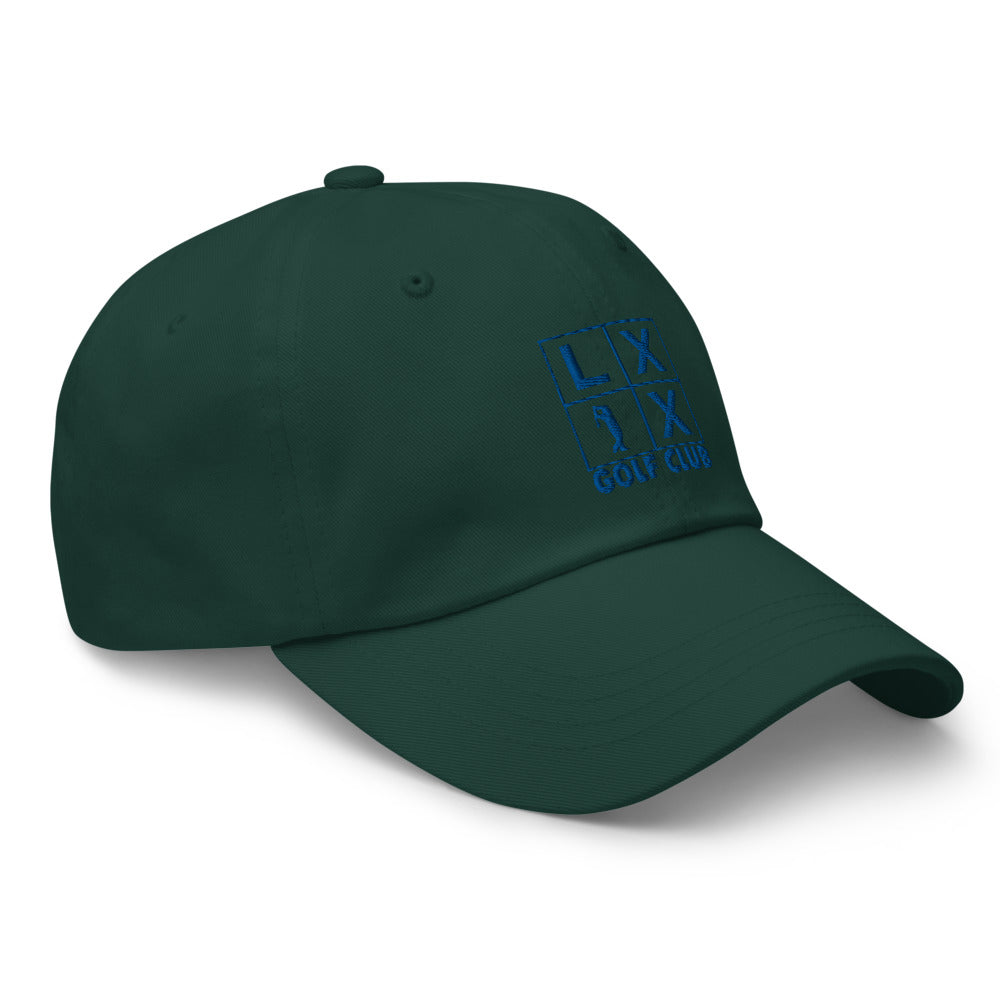 Four Box Logo Dad Hat - Blue Logo