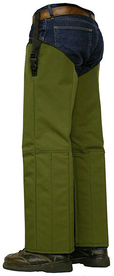 Crackshot Corporation R13945 Snake Chapz FP Olive GreenNylon  TallStocky
