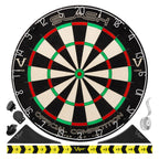 Viper Hudson Dartboard Cabinet Black And Slash Sisal Dartboard