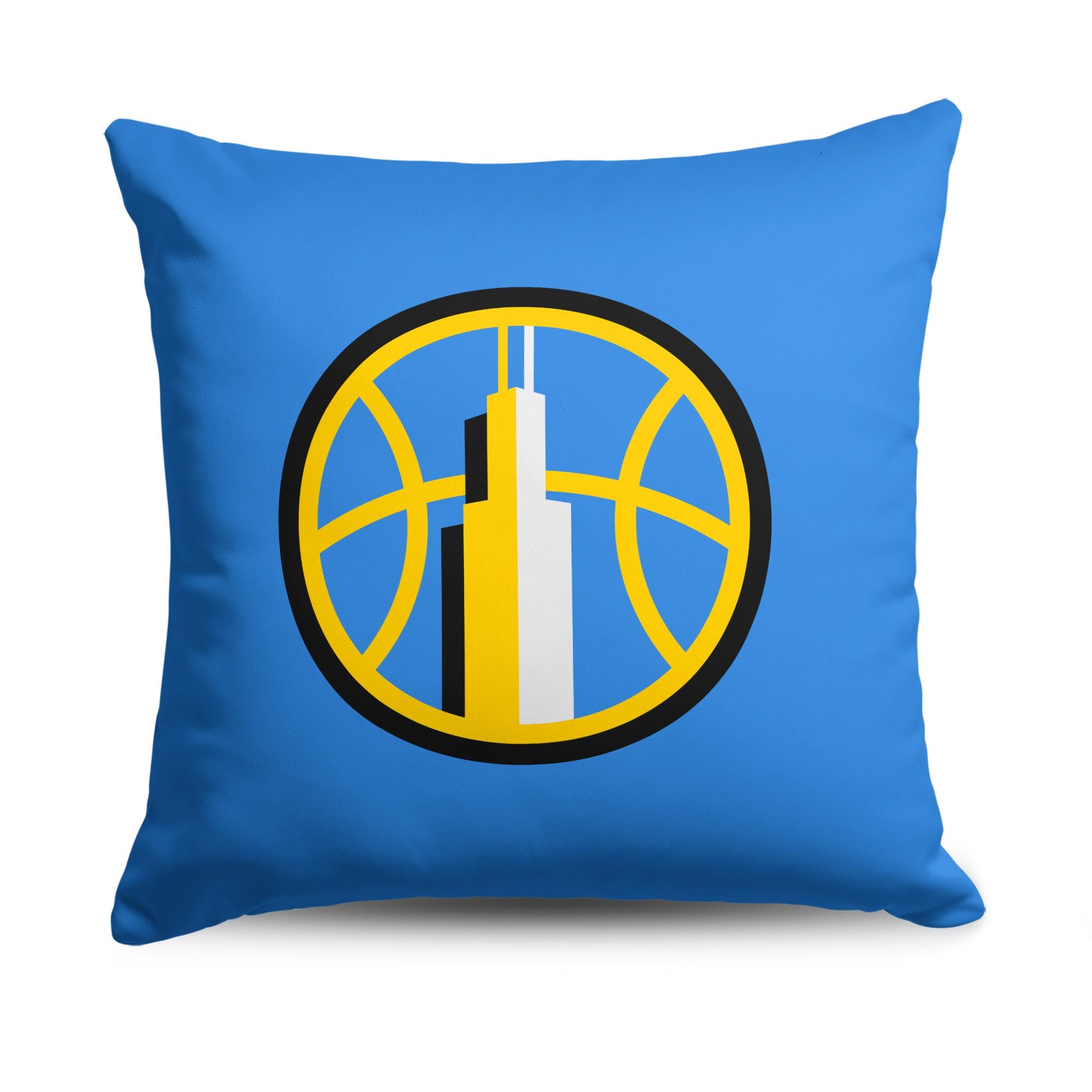Chicago Sky WNBA Double Down Throw Pillow 18 x 18 inches
