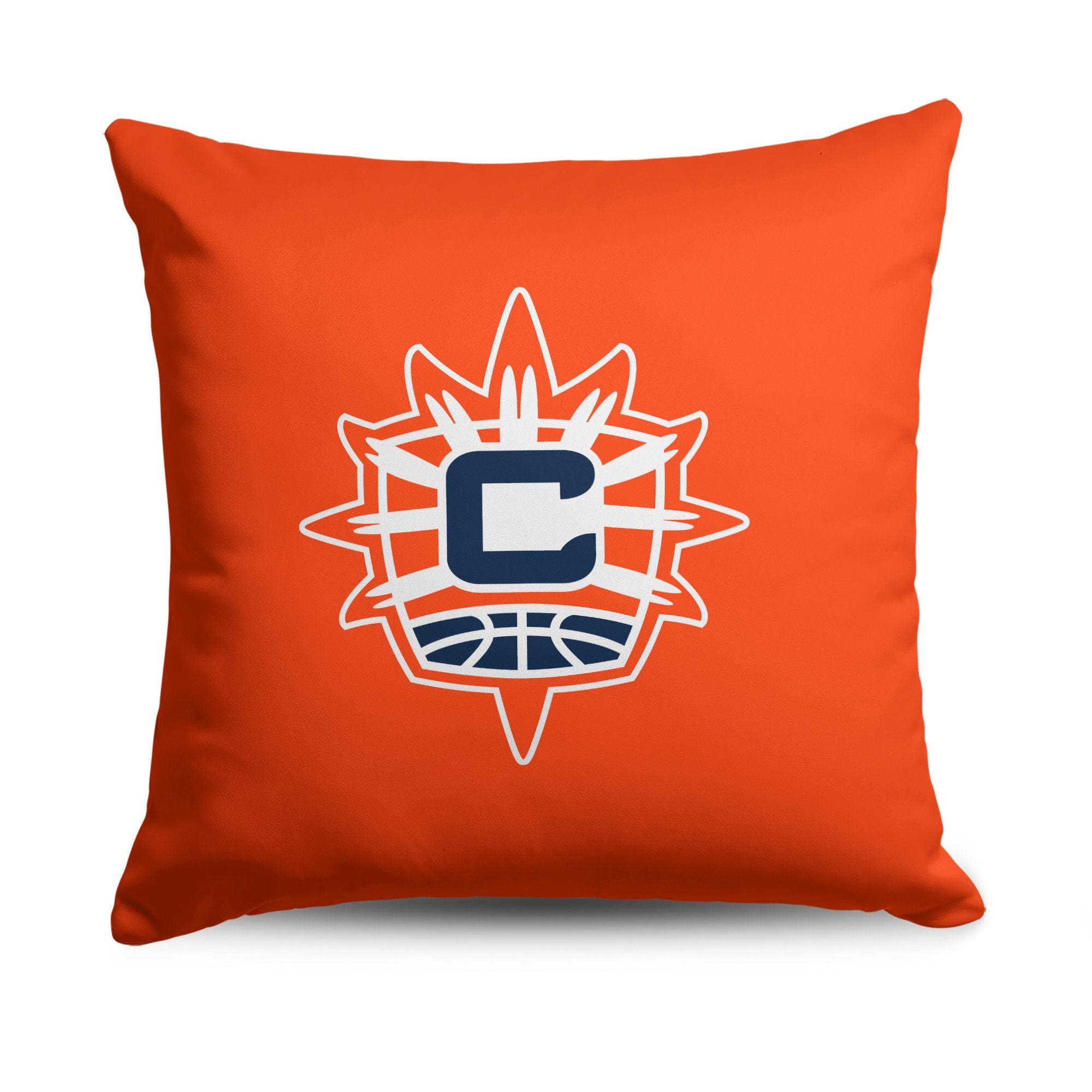 Connecticut Sun WNBA Double Down Throw Pillow 18 x 18 inches