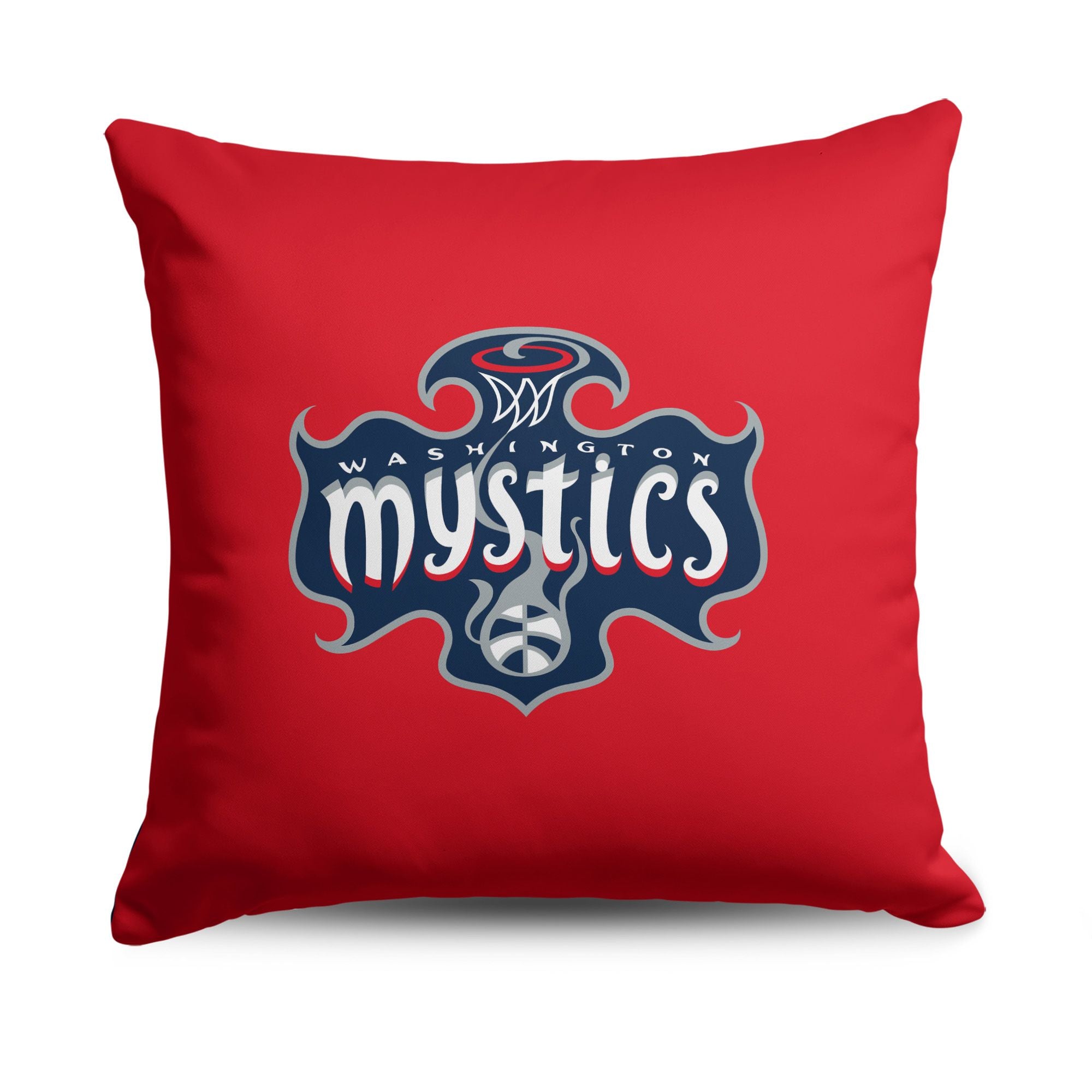 Washington Mystics WNBA Double Down Throw Pillow 18 x 18 inches