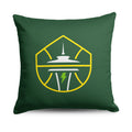 Seattle Storm WNBA Double Down Throw Pillow 18 x 18 inches