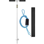 Vevor Sand Anchor, 36'' Length Auger To The Beach And Sandbar, 316 Stainless Steel Screw Anchor W/Removable Handle, Bungee Line