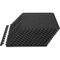 Vevor 12 Pcs 1/2 Inch Thick Gym Floor Mats, 24'' X 24'' Eva Foam & Rubber Top Interlocking Workout Floor Mats With 48 Sq.Ft Cove