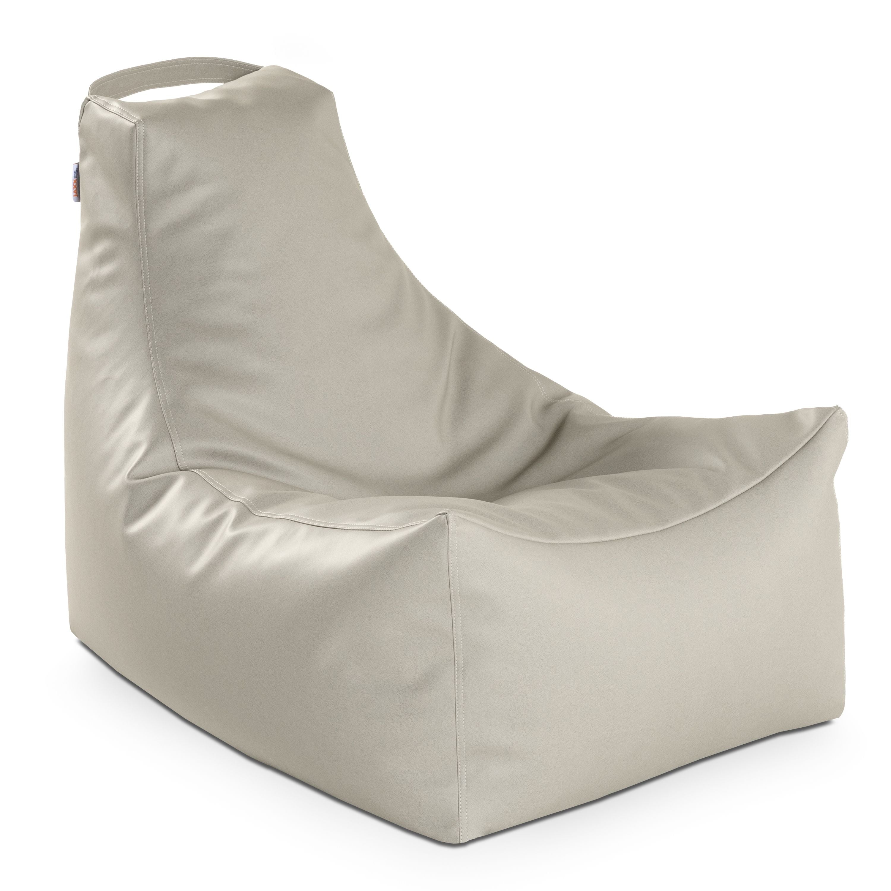 Jaxx Juniper Nautical Edition - Casual Bean Bag Seating For Boat, Yacht & Watersports - Marine Vinyl, Mineral Gray