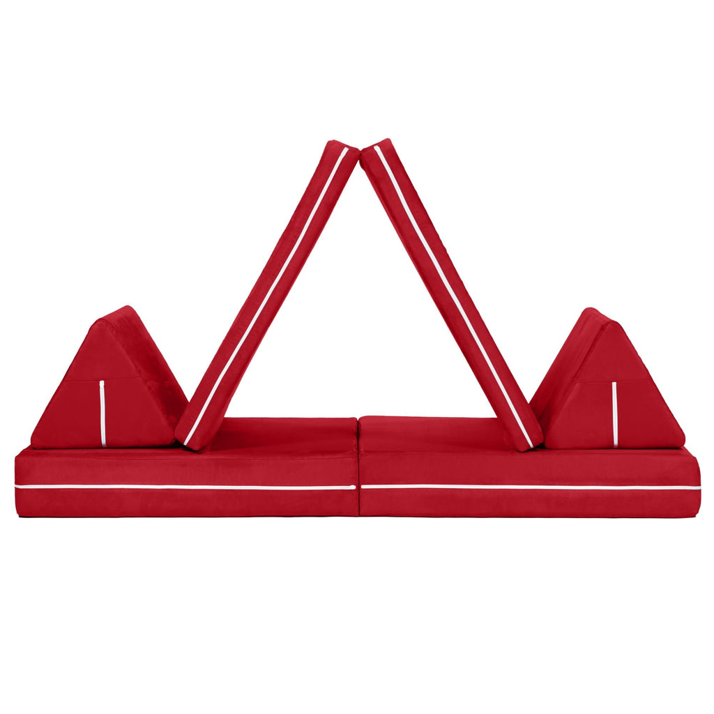 Jaxx Zipline Playscape - Imaginative Furniture Playset For Creative Kids, Cherry