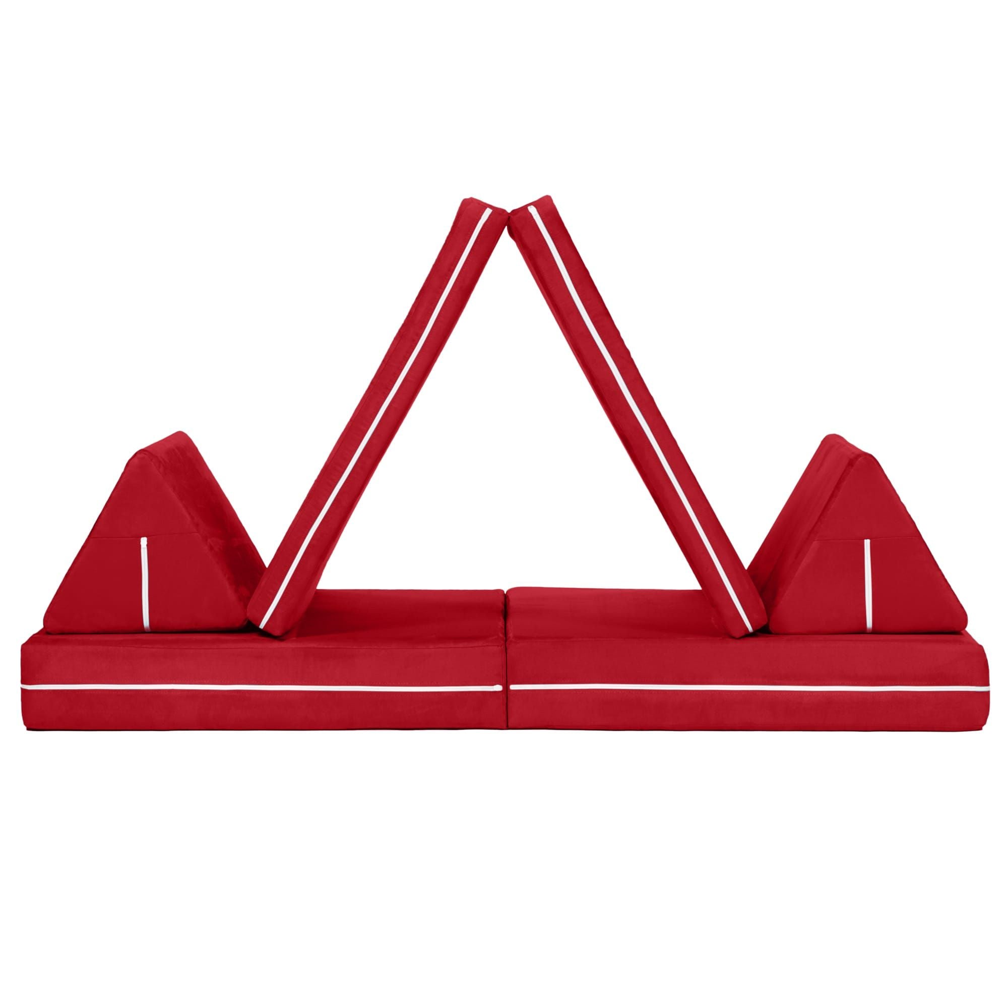 Jaxx Zipline Playscape - Imaginative Furniture Playset For Creative Kids, Cherry