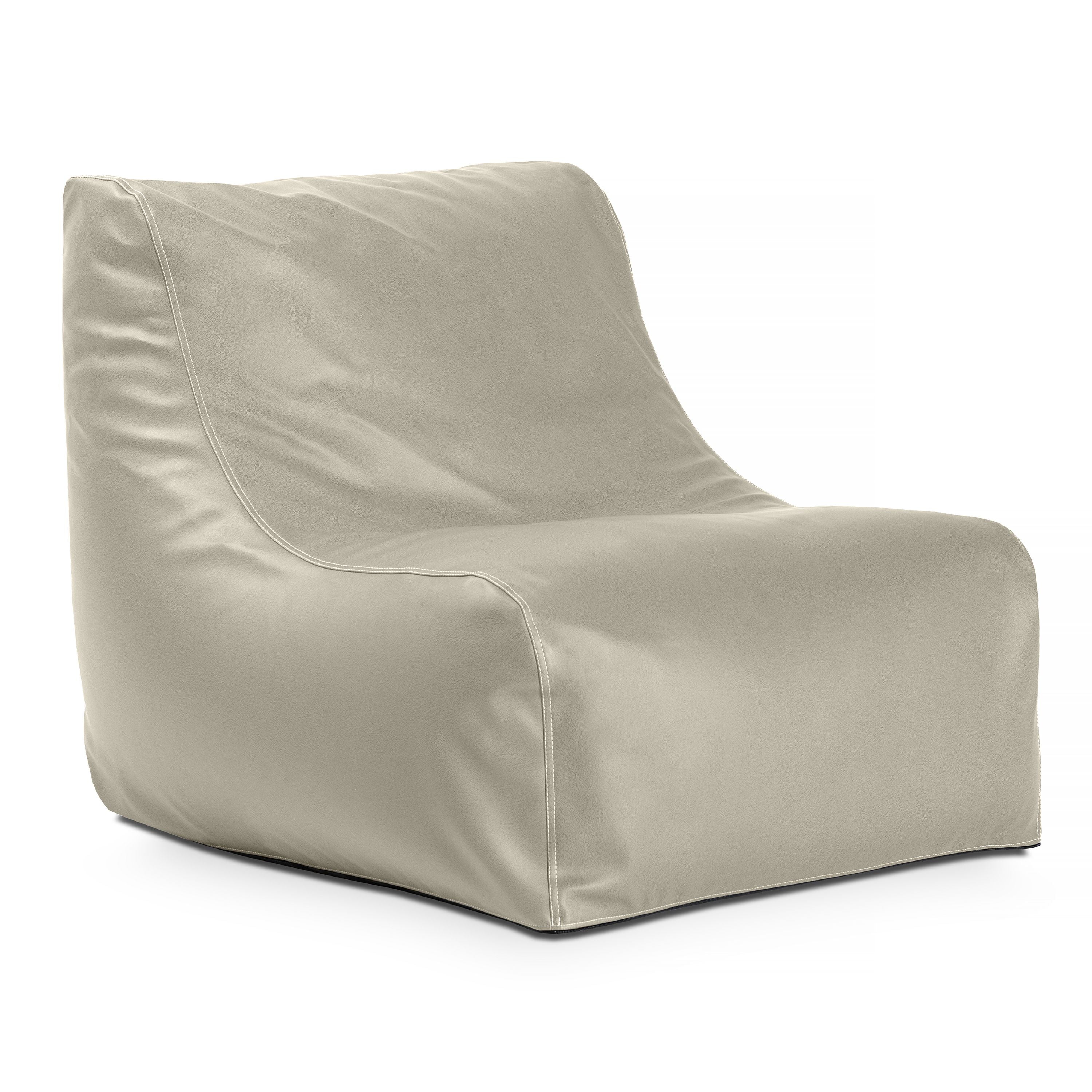 Jaxx Ponce Nautical Edition - Bean Bag Chair For Boat, Yacht & Watersports - Marine Vinyl, Mineral Gray