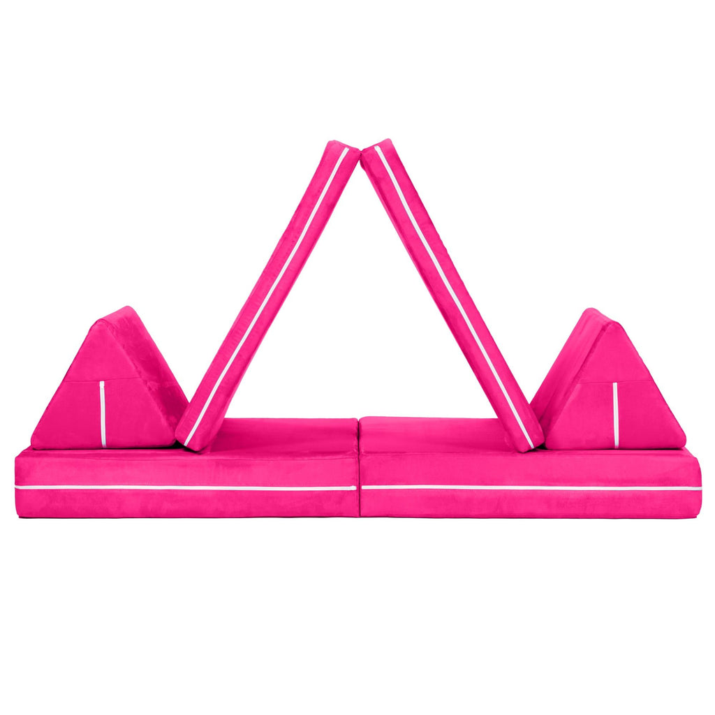Jaxx Zipline Playscape - Imaginative Furniture Playset For Creative Kids, Fuchsia