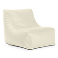 Jaxx Ponce Nautical Edition - Bean Bag Chair For Boat, Yacht & Watersports - Marine Vinyl, White