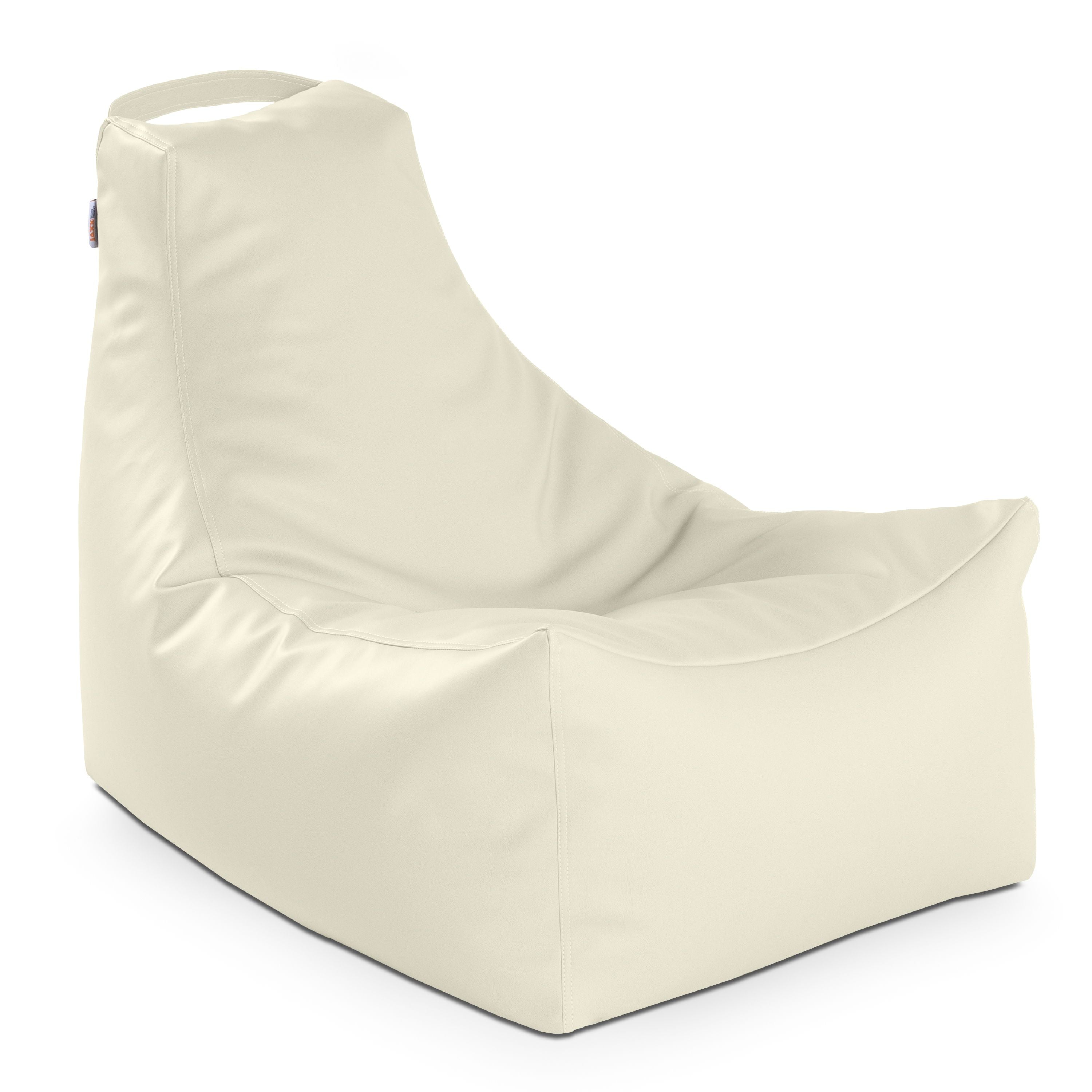 Jaxx Juniper Nautical Edition - Casual Bean Bag Seating For Boat, Yacht & Watersports - Marine Vinyl, White