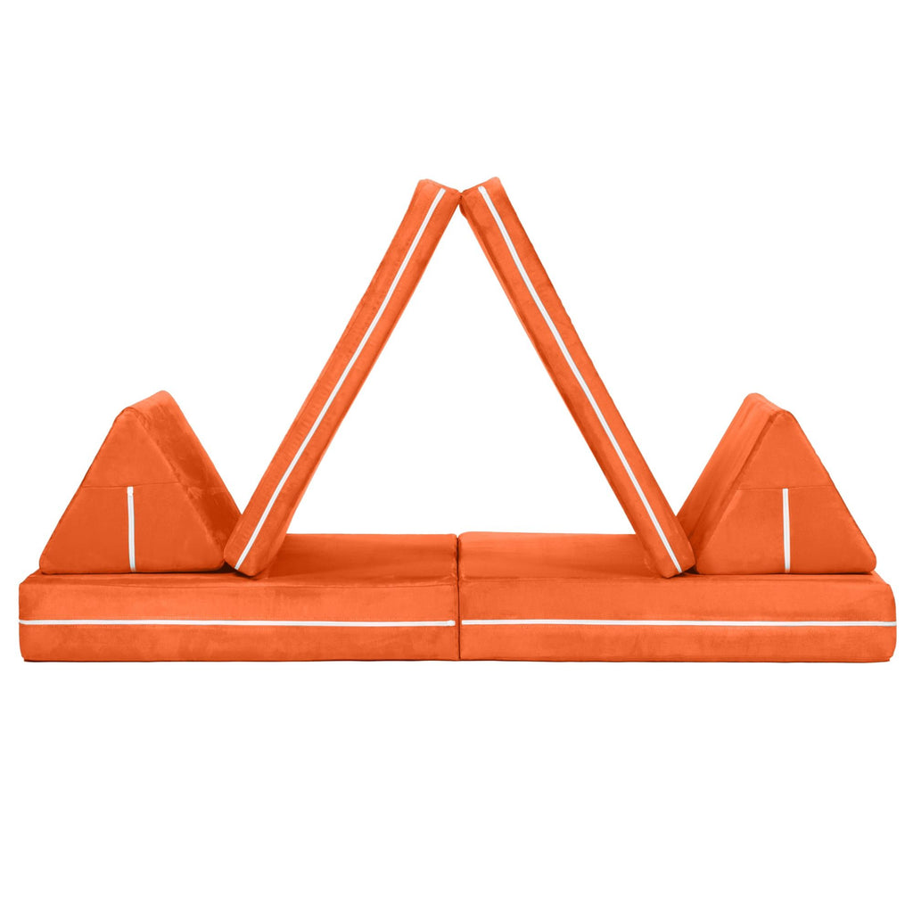Jaxx Zipline Playscape - Imaginative Furniture Playset For Creative Kids, Mandarin