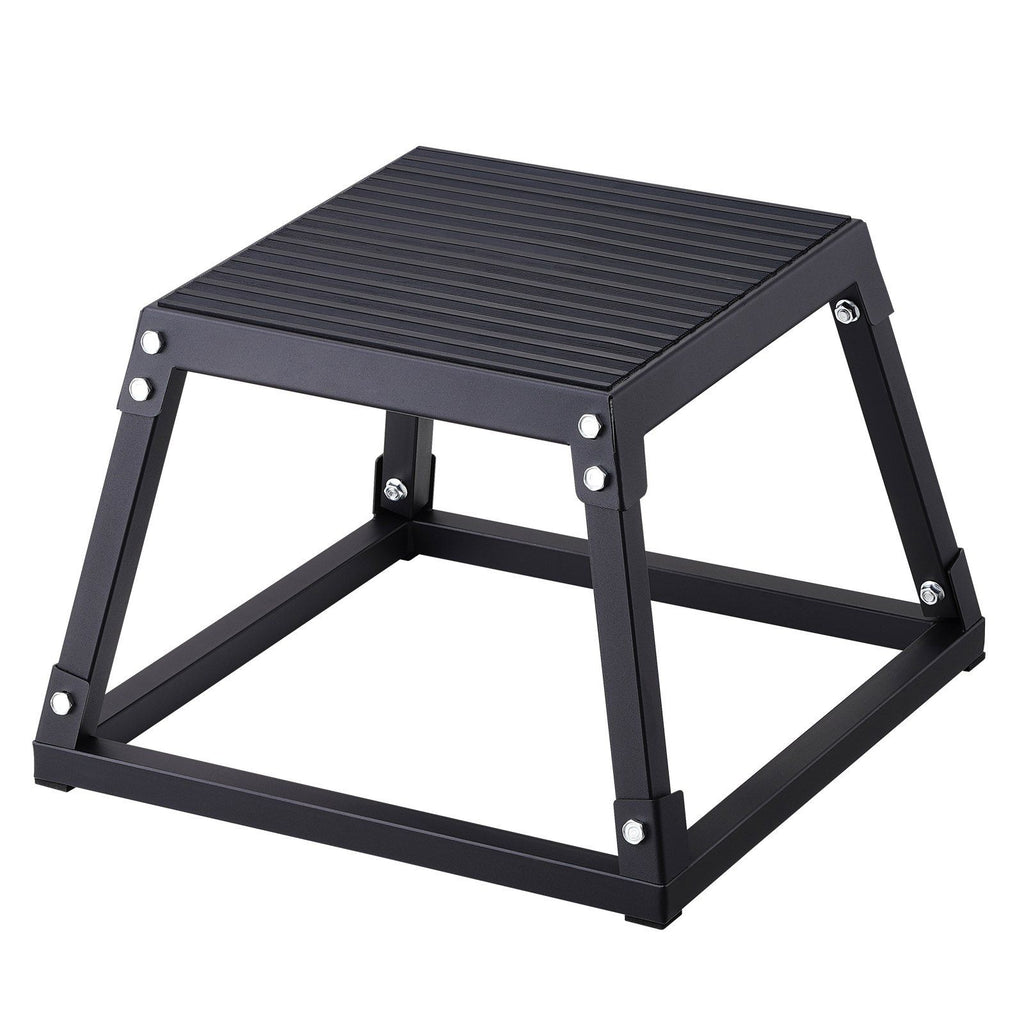 Vevor Plyometric Jump Box, 12 Inch Plyo Box, Steel Plyometric Platform And Jumping Agility Box, Anti-Slip Fitness Exercise Step
