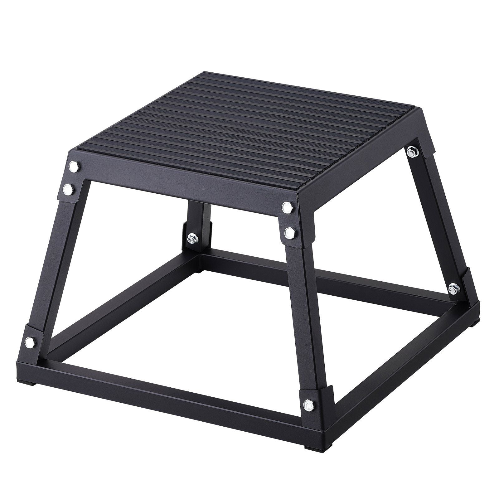 Vevor Plyometric Jump Box, 12 Inch Plyo Box, Steel Plyometric Platform And Jumping Agility Box, Anti-Slip Fitness Exercise Step