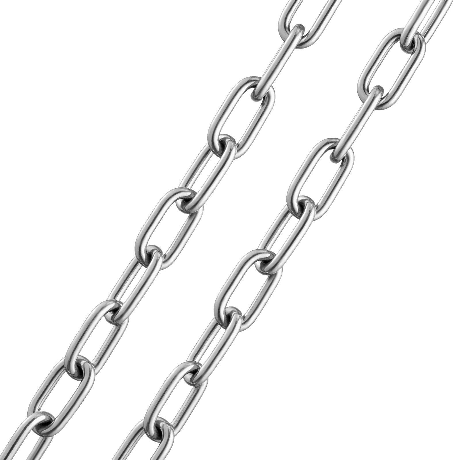 VEVOR Boat Anchor Chain Stainless Steel Lead Chain 1/4 x 4 with Two Shackles