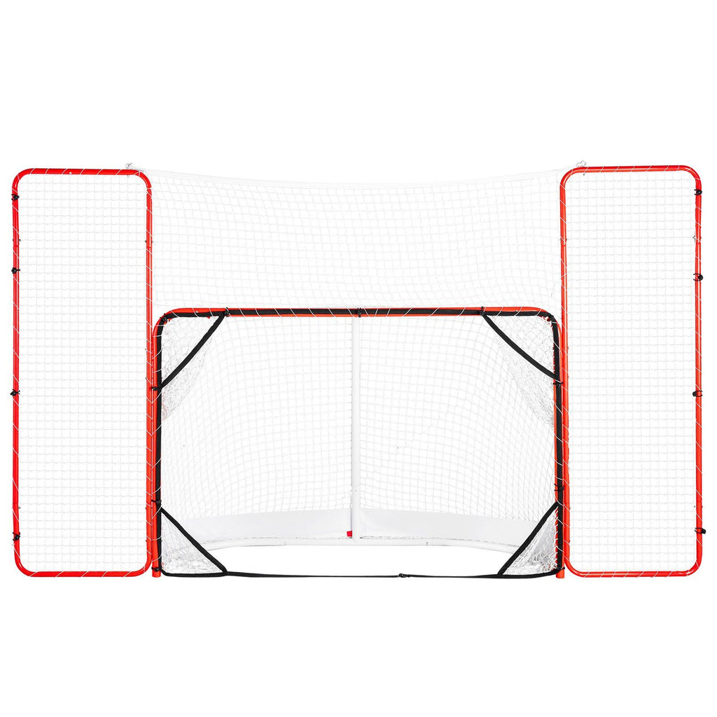 Vevor Hockey Goal With Backstop And Targets Street Outdoor Steel Hockey Net 72''