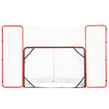 Vevor Hockey Goal With Backstop And Targets Street Outdoor Steel Hockey Net 72''