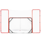 Vevor Hockey Goal With Backstop And Targets Street Outdoor Steel Hockey Net 72''